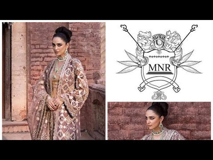 MNR KHAADI NET UNSTITCHED EMB SUIT