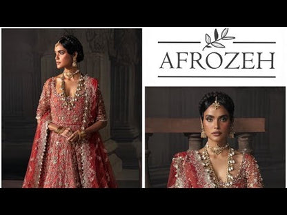 AFROZEH NET UNSTITCHED EMB MAXI