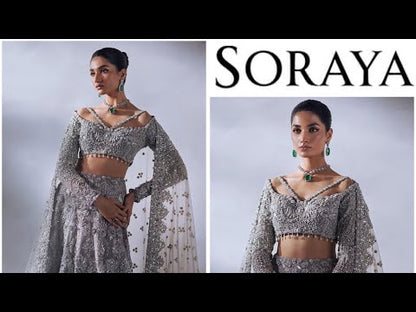 SORAYA NET UNSTITCHED EMB MAXI