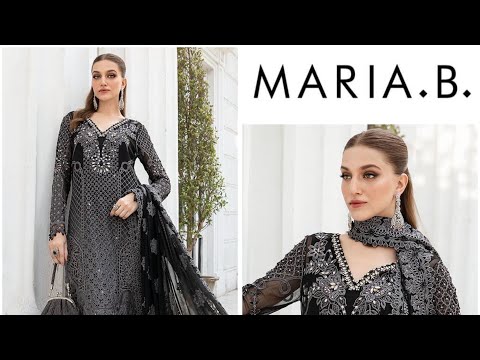 MARIA.B CHIFFON UNSTITCHED EMB SUIT